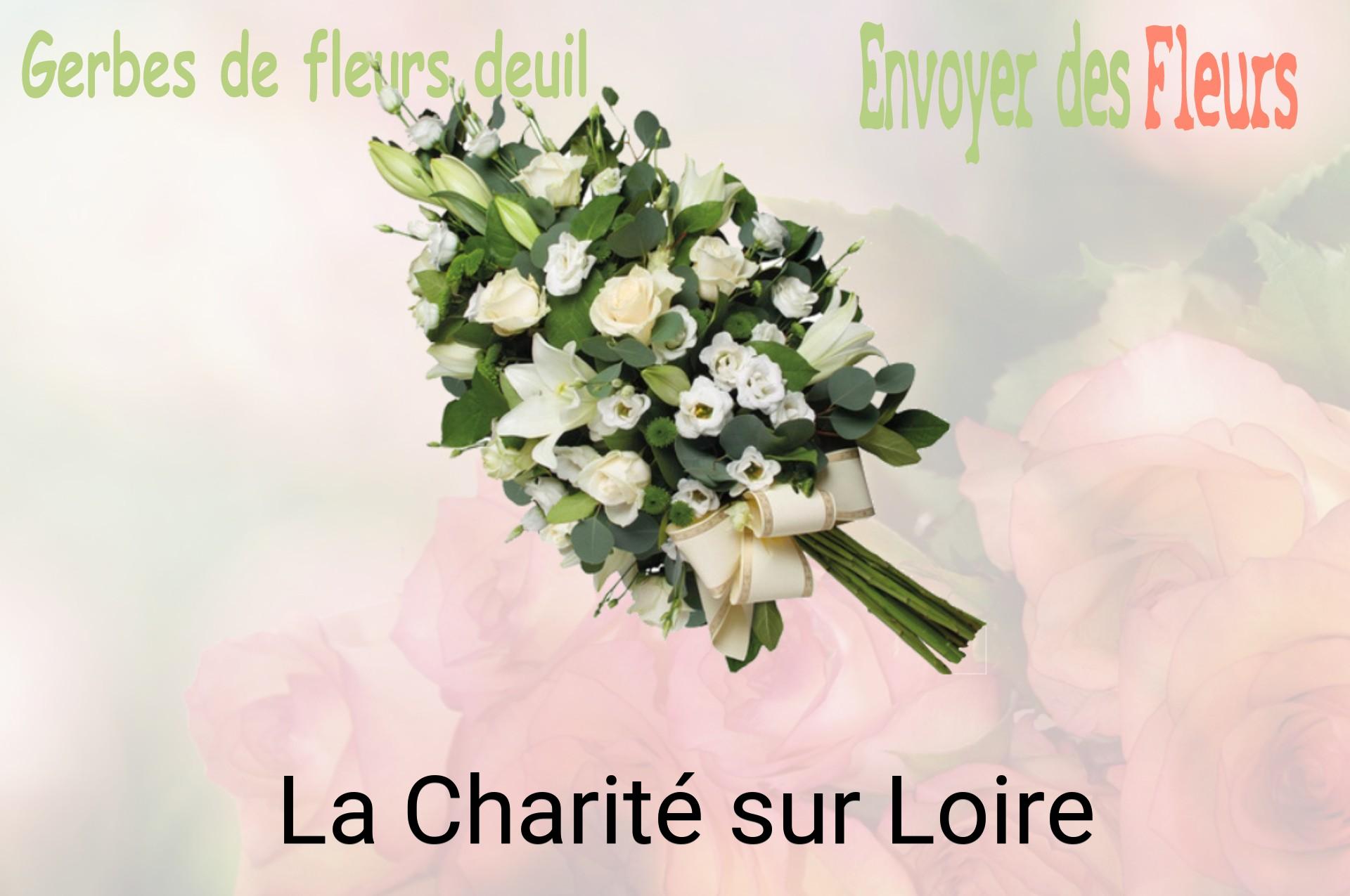 Gerbe de fleurs de deuil livrée à La Charité-sur-Loire
